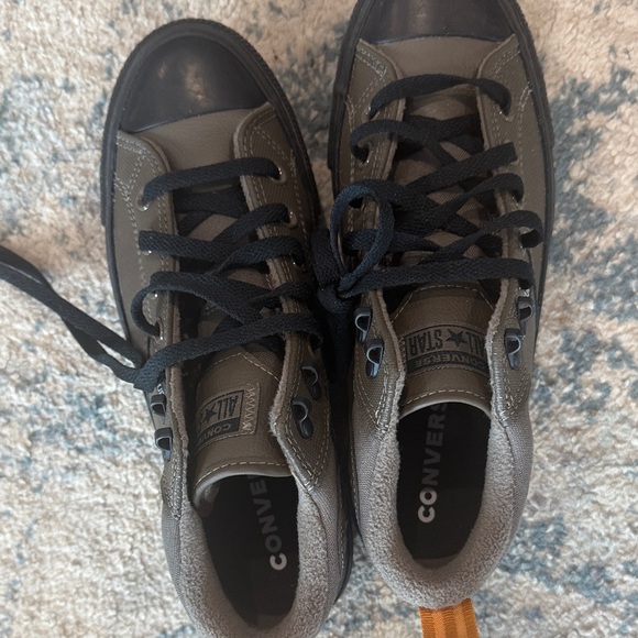 Converse Chuck Taylor All Star High-Top Sneakers - Olive with Black Accents - Picture 4 of 4